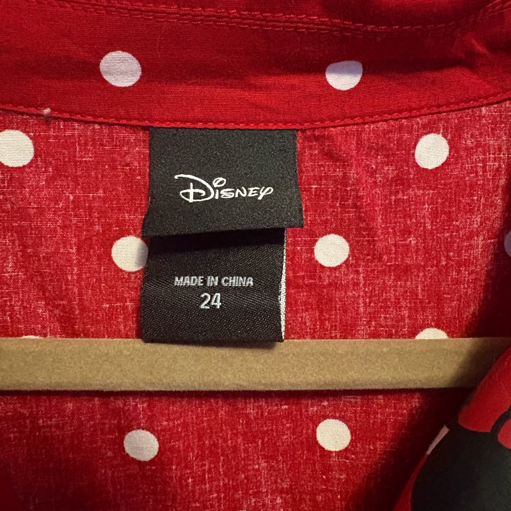 Disney Red and White Polka Dot Top - Picture 3 of 3